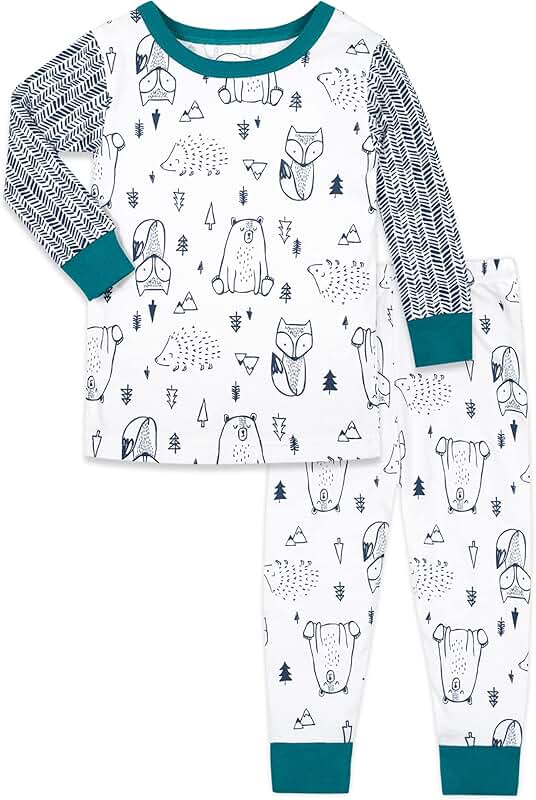 Baby Boys' Cotton Long Sleeve Sleepwear Set