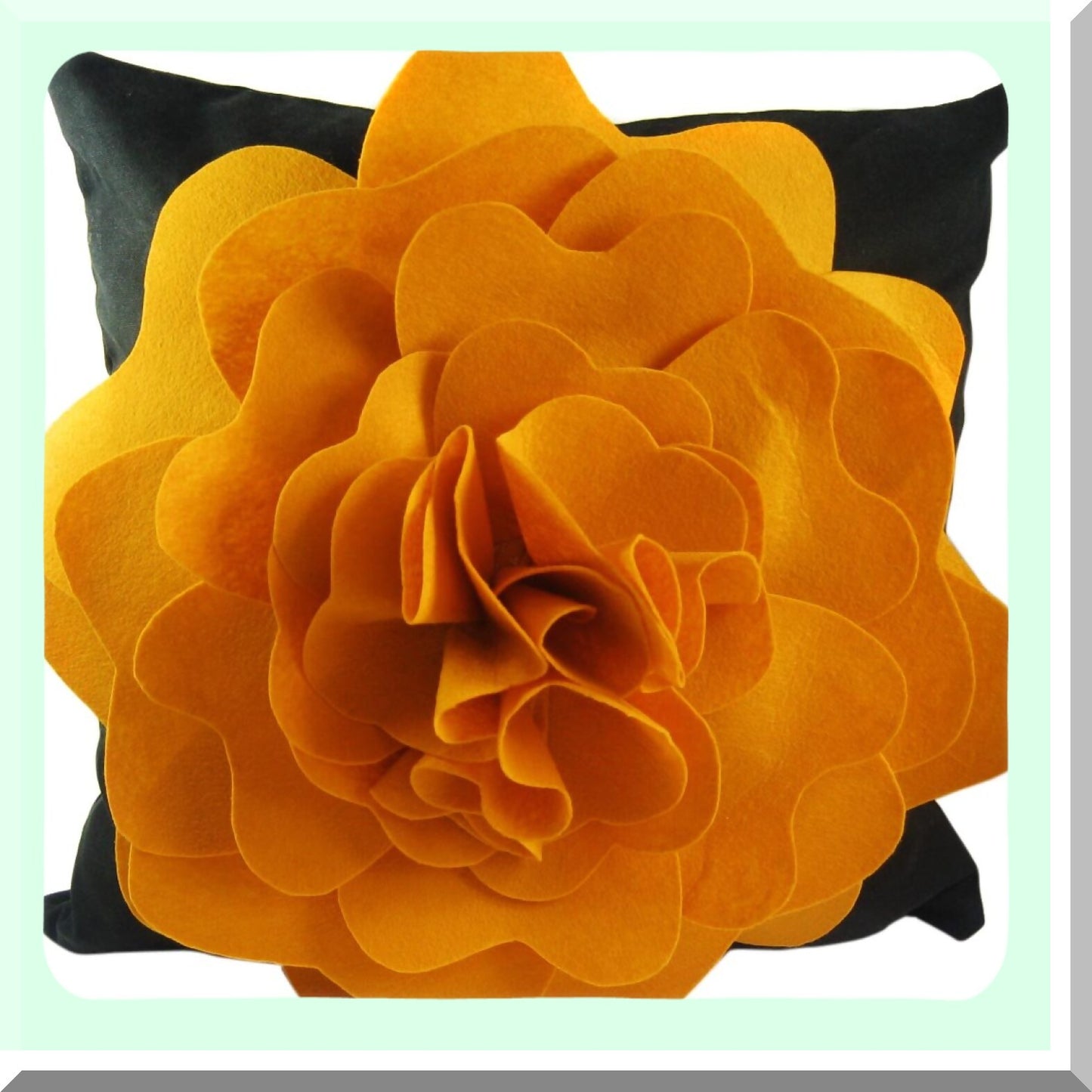 Floral Bliss 3D Throw Pillow Cover - Yellow Blooms - 18" x 18" - Home Decor Accent - Soft Cushion Case - Vibrant Flower Design