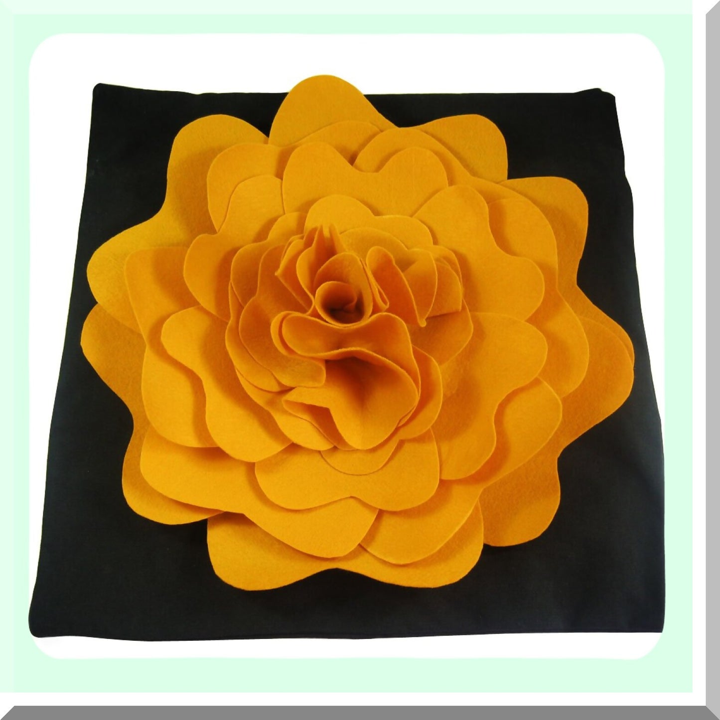 Floral Bliss 3D Throw Pillow Cover - Yellow Blooms - 18" x 18" - Home Decor Accent - Soft Cushion Case - Vibrant Flower Design