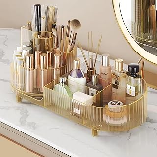 Large Capacity Rotating Makeup Organizer