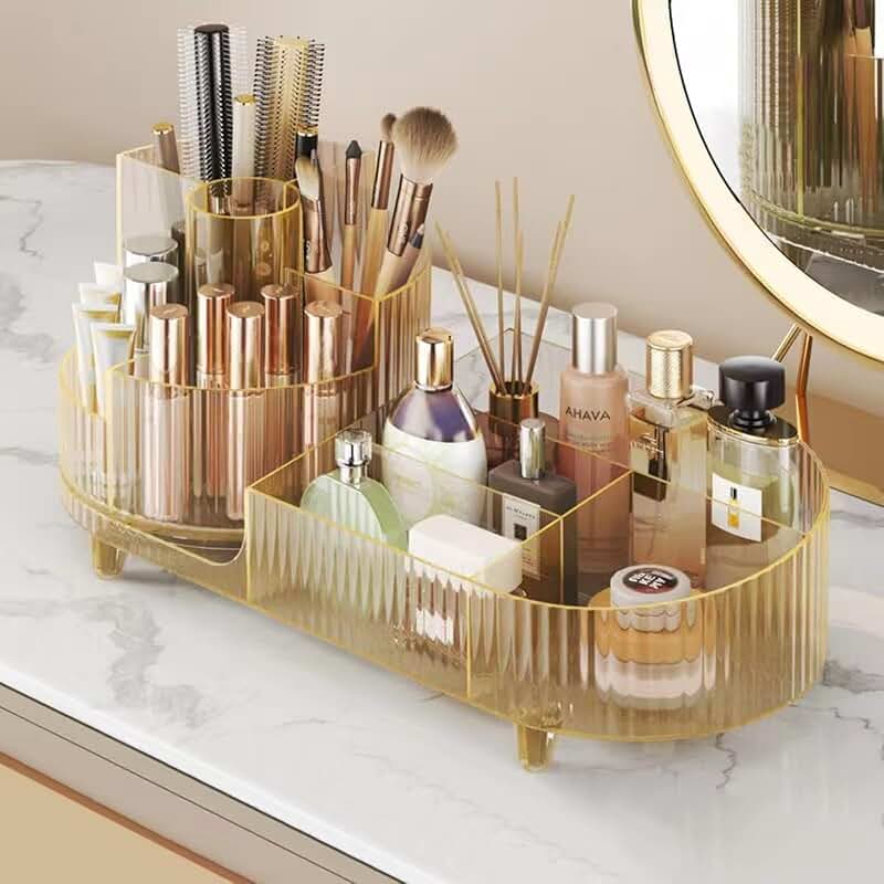 Large Capacity Rotating Makeup Organizer