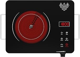 Portable 110V 1800W Electric Hot Plate with Timer