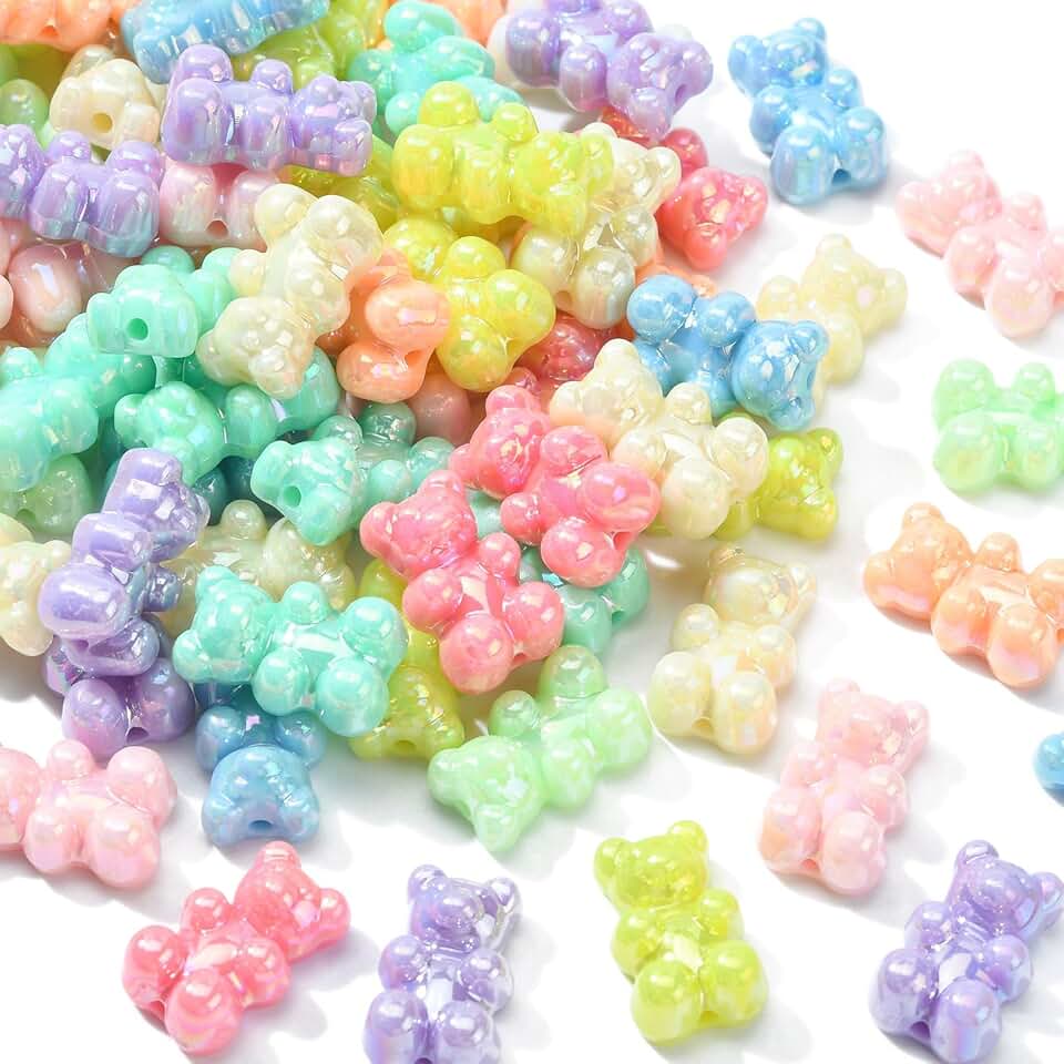 200 Acrylic Animal Beads for Jewelry Making