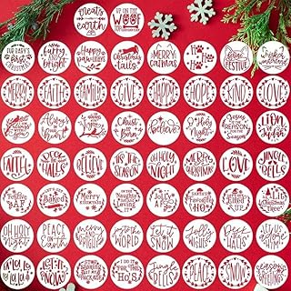 Small Christmas Stencils for Wood Slice Painting