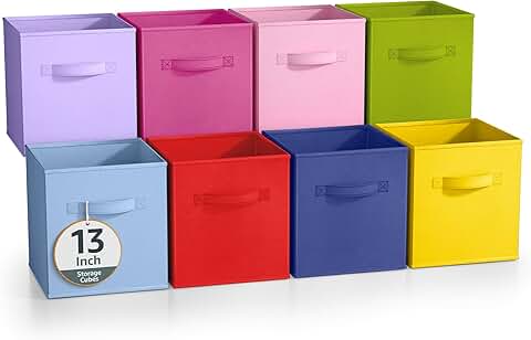 Foldable Fabric Storage Bins for Closet and Pantry