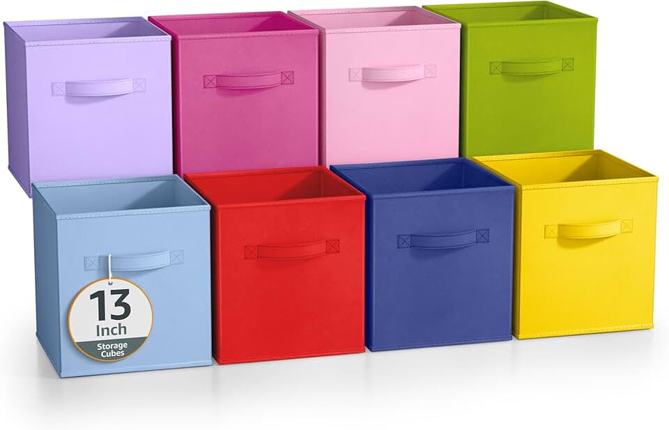 Foldable Fabric Storage Bins for Closet and Pantry