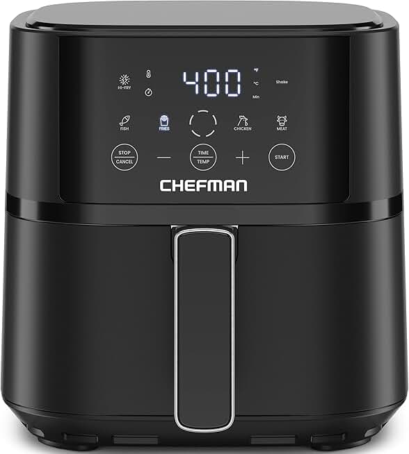 4 Quart Compact Air Fryer with Touchscreen and Presets