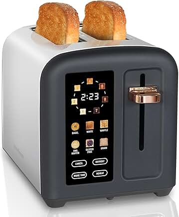 2-Slice Touch Control Stainless Steel Toaster