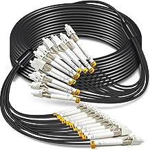 30-foot 12-core OM3 multimode armored fiber patch cable