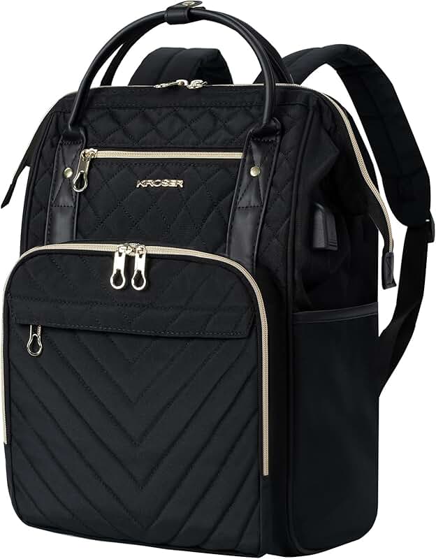 Stylish 17-inch Water-Resistant Laptop Backpack