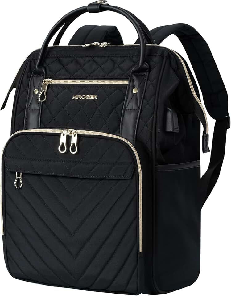 Stylish 17-inch Water-Resistant Laptop Backpack