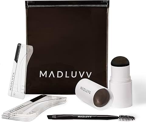 Brow Stamp Kit with Stencils for Natural-Looking Brows