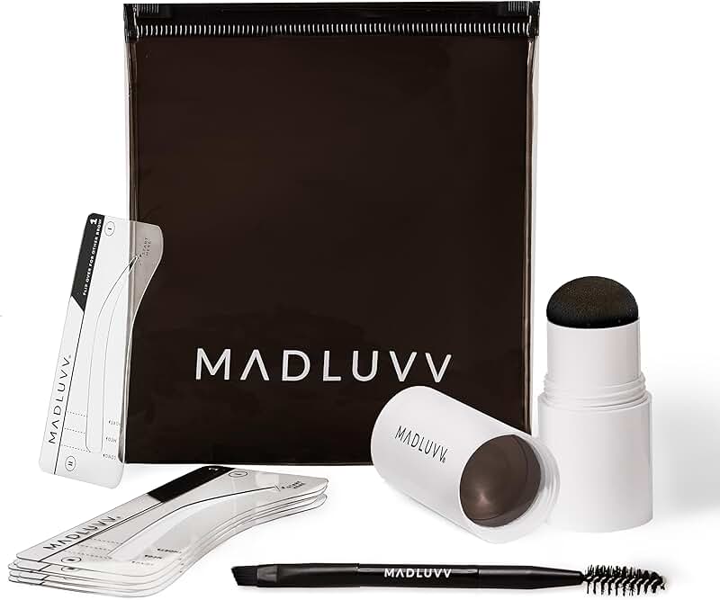 Brow Stamp Kit with Stencils for Natural-Looking Brows