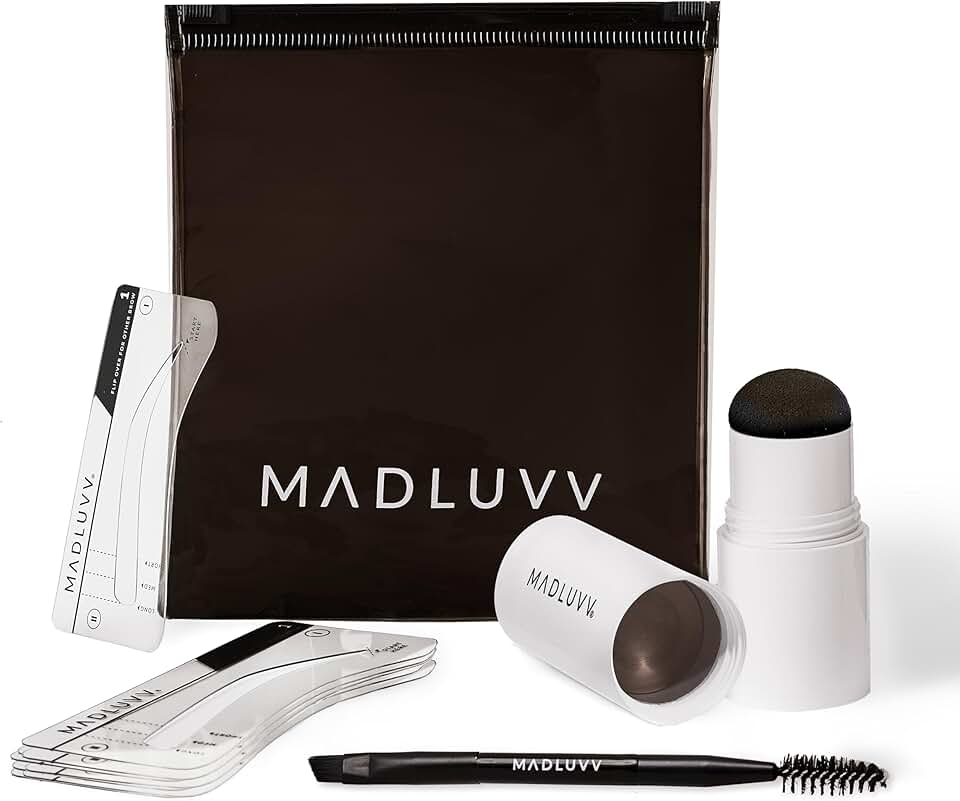 Brow Stamp Kit with Stencils for Natural-Looking Brows