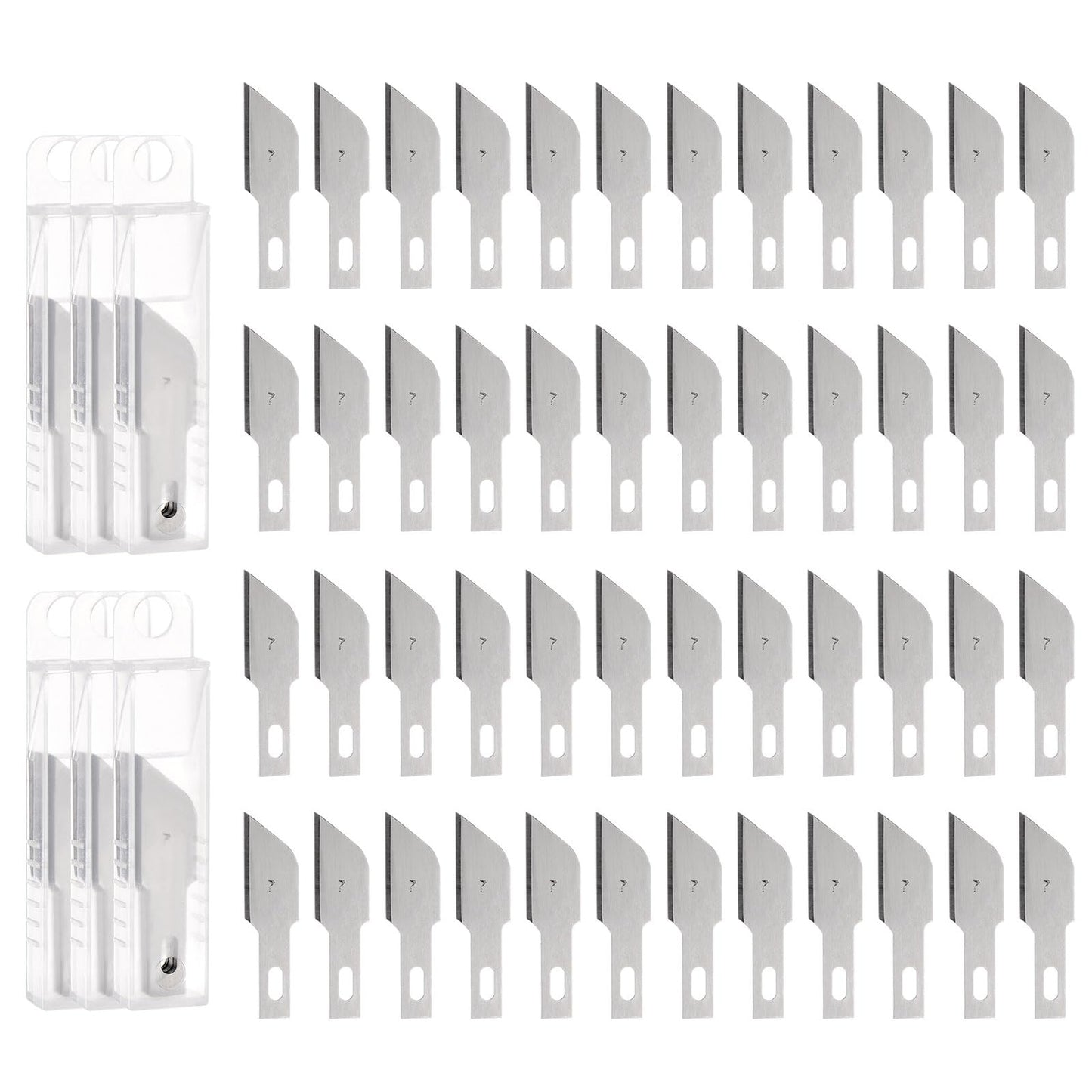 100pcs Hobby Knife Replacement Blades for DIY Art Cutting Carving Scrapbooking