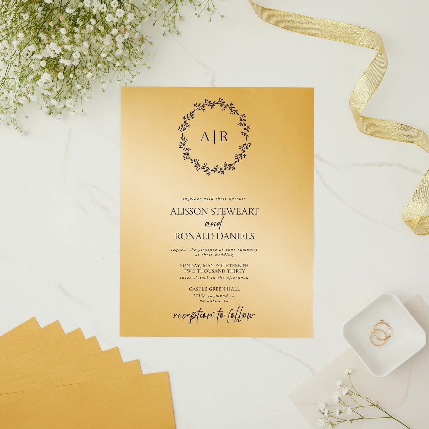 Gold Metallic Shimmer Paper, 8.5 x 11, 96 Sheets