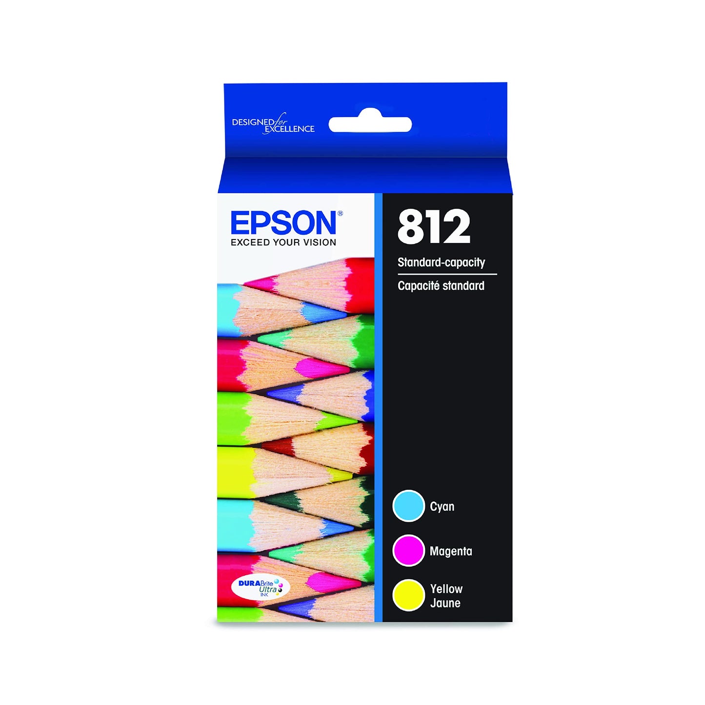 T812 DURABrite Ultra Ink Standard Capacity Color Combo Pack (T812520-S) for select WorkForce Pro Printers