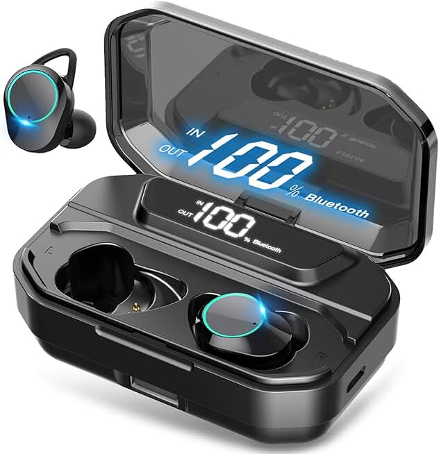 Wireless Earbuds with 160H Playtime and Waterproof Design