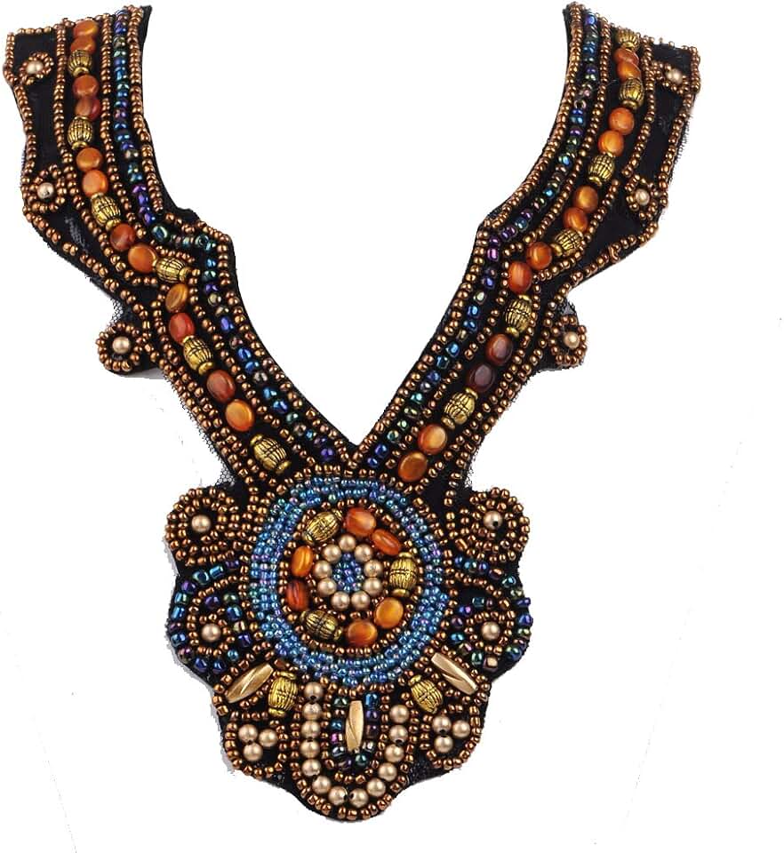 Colorful Ethnic Beaded Festival Collar Necklace