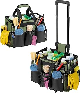 Large Rolling Cleaning Bag with Detachable Trolley