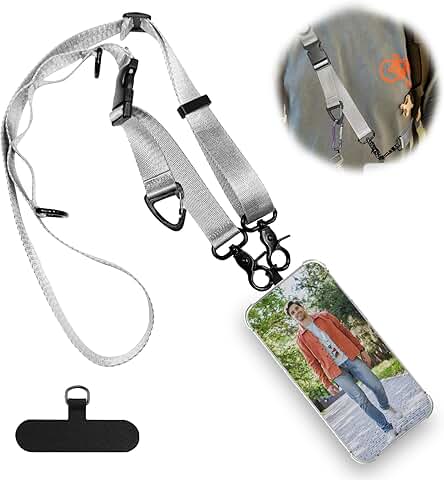 Adjustable Crossbody Phone and Key Lanyard