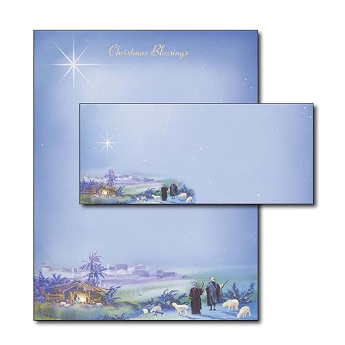 Religious Paper with Envelopes, 40 Sets