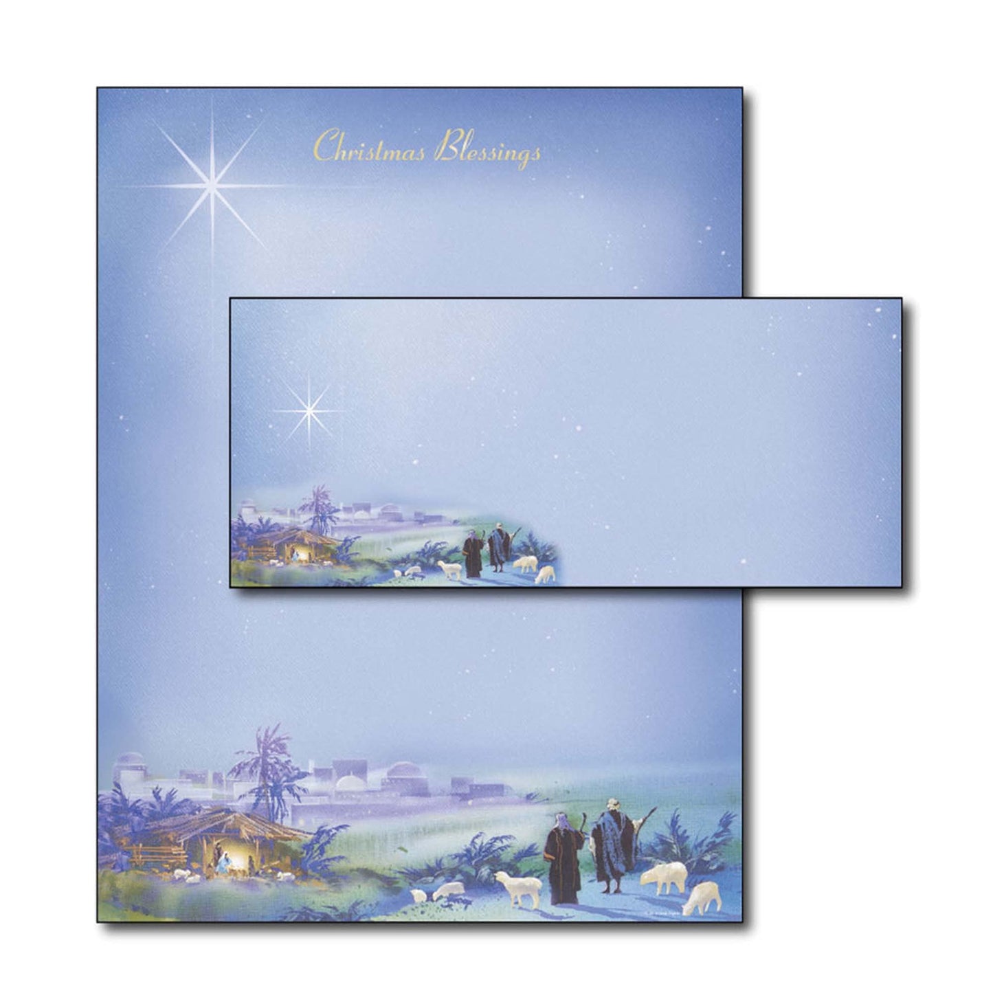 Religious Paper with Envelopes, 40 Sets
