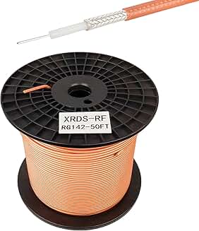 50ft Silver-Plated Copper Coaxial RF Cable