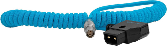 Coiled D-Tap to Female LEMO 2 Pin Cable for RED Komodo
