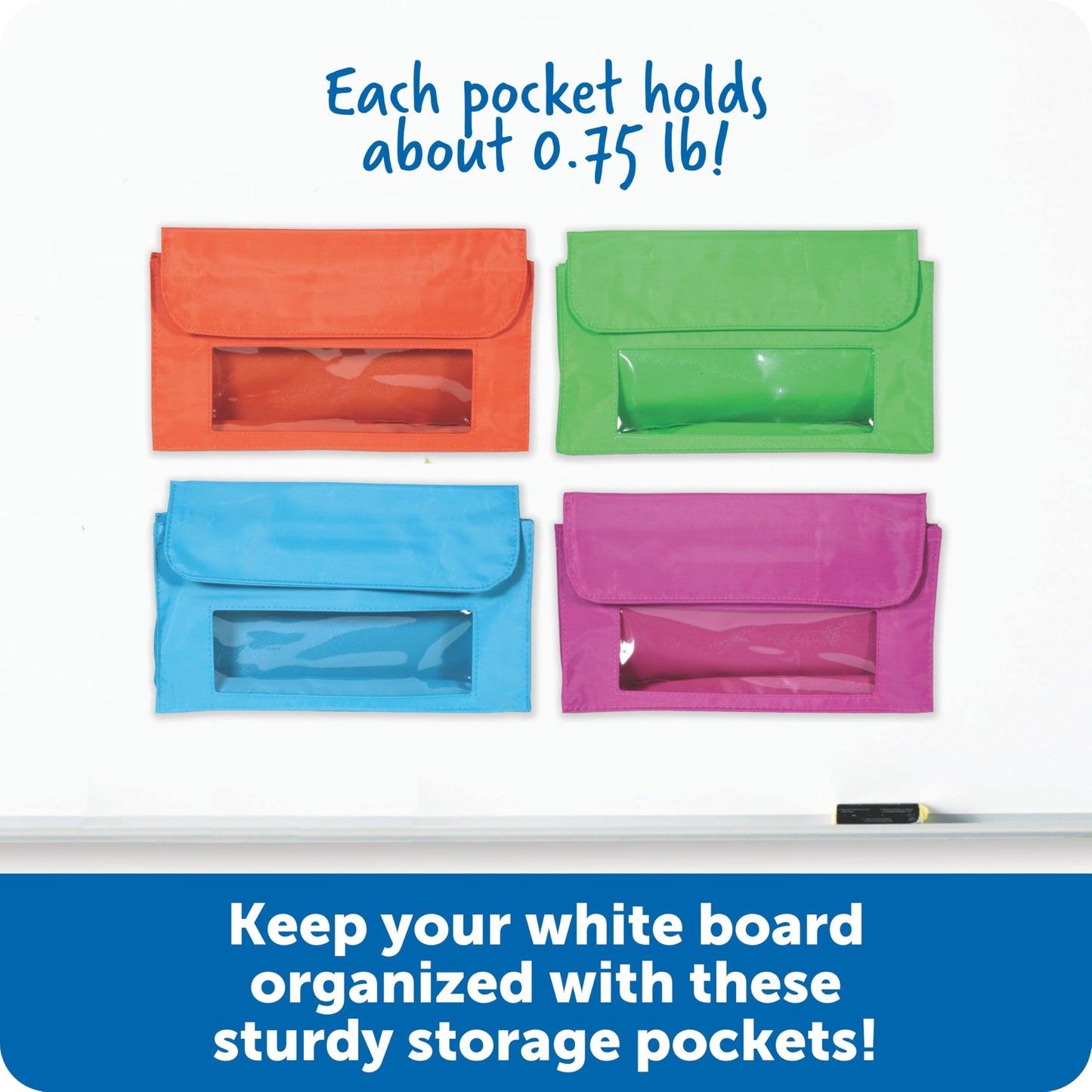 Magnetic Storage Pockets for Classroom and Homeschool