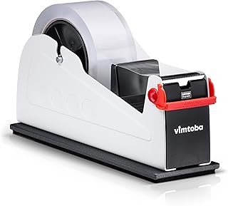 Heavy Duty 2-Inch Desktop Tape Dispenser with Dual Rolls