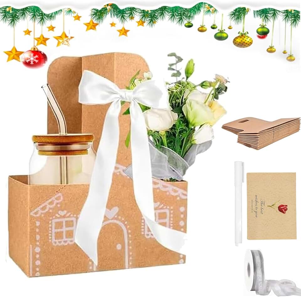 Gingerbread Drink Holder and House Bag Set