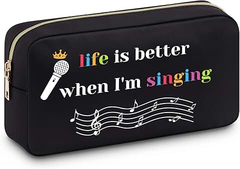 Music Lover Gift Cosmetic Bag for Women