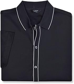 Men's Luxe Touch Cotton Button-Down Polo Shirt