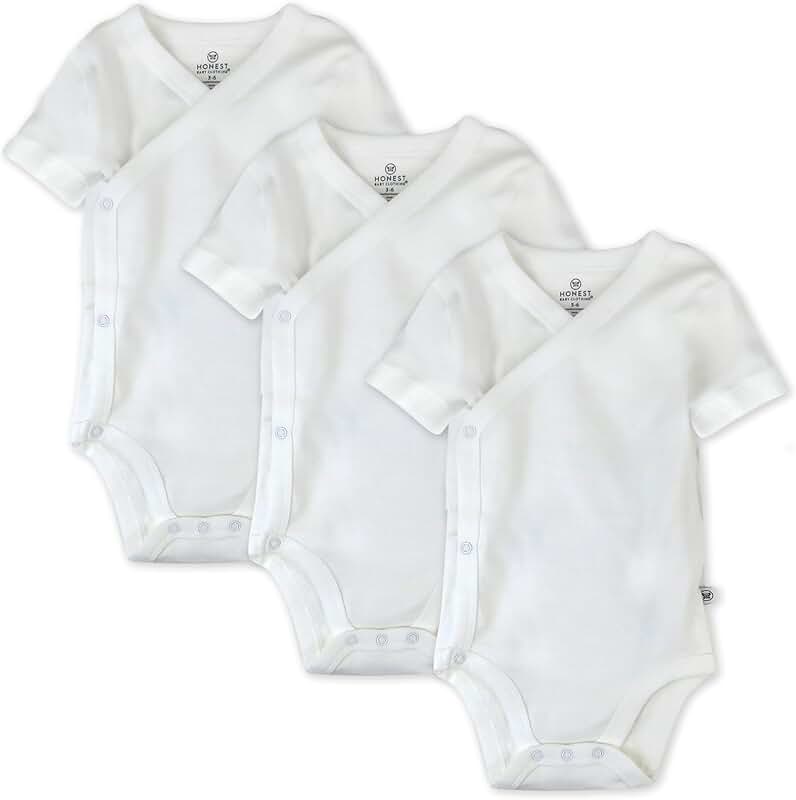 Unisex Baby Short Sleeve Kimono Bodysuit Pack