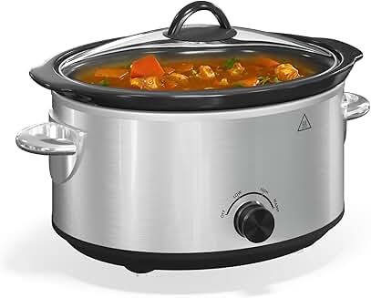4 Quart Slow Cooker with Removable Ceramic Pot