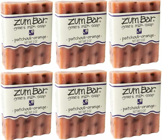 Goat Milk Soap Bar with Patchouli and Orange, 3 oz, 6 Pack