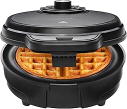 Anti-Overflow Belgian Waffle Maker with Crunch Settings