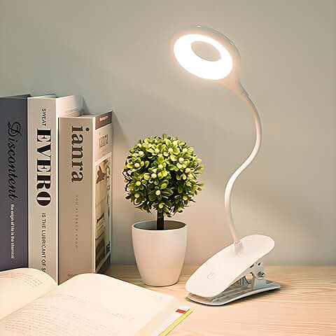 Portable Clip-On Desk and Bedside Reading Light
