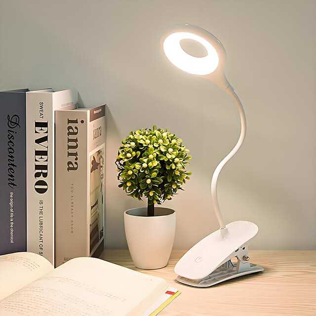 Portable Clip-On Desk and Bedside Reading Light