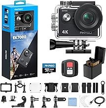 4K Action Camera with Waterproof Case and Accessories