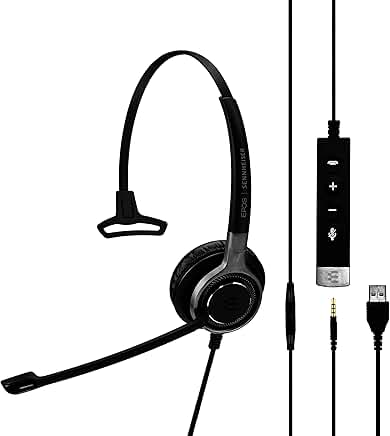 Single-Sided Business USB Headset for PC and Mobile
