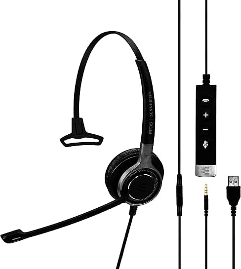Single-Sided Business USB Headset for PC and Mobile