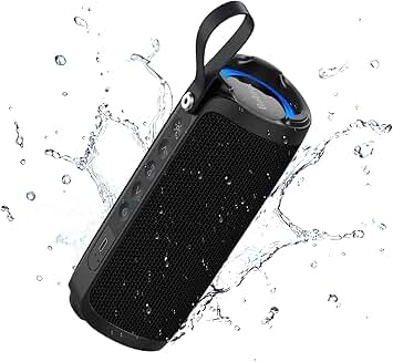 Portable Waterproof Bluetooth Speaker with 15W Sound and 15H Playtime
