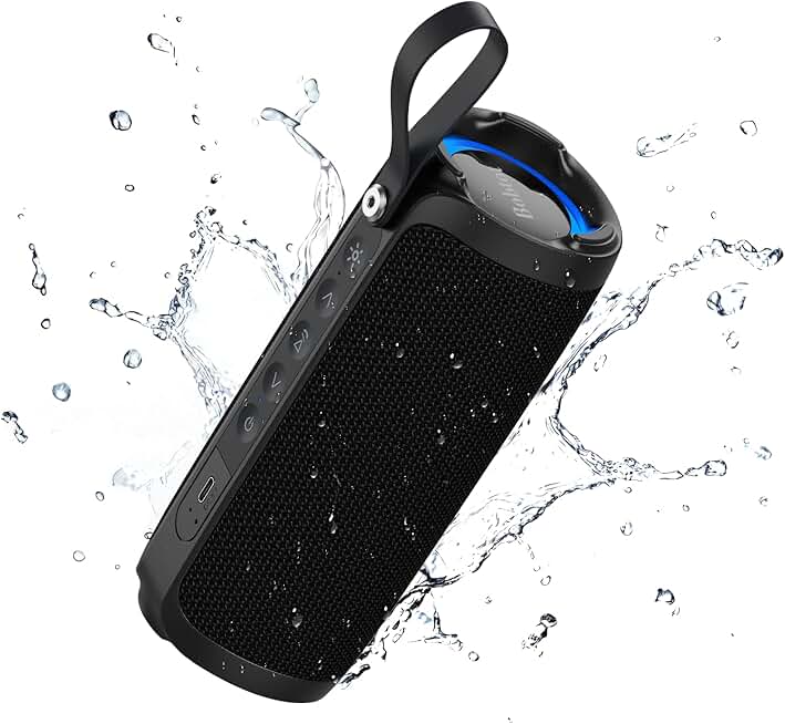 Portable Waterproof Bluetooth Speaker with 15W Sound and 15H Playtime