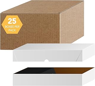 White Folding Cardboard Box for Storage and Organization