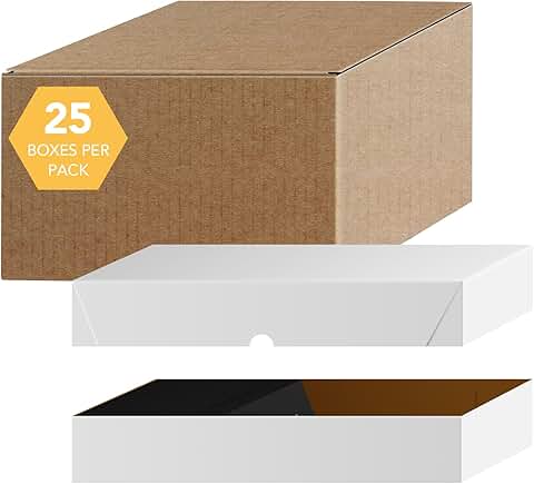 White Folding Cardboard Box for Storage and Organization