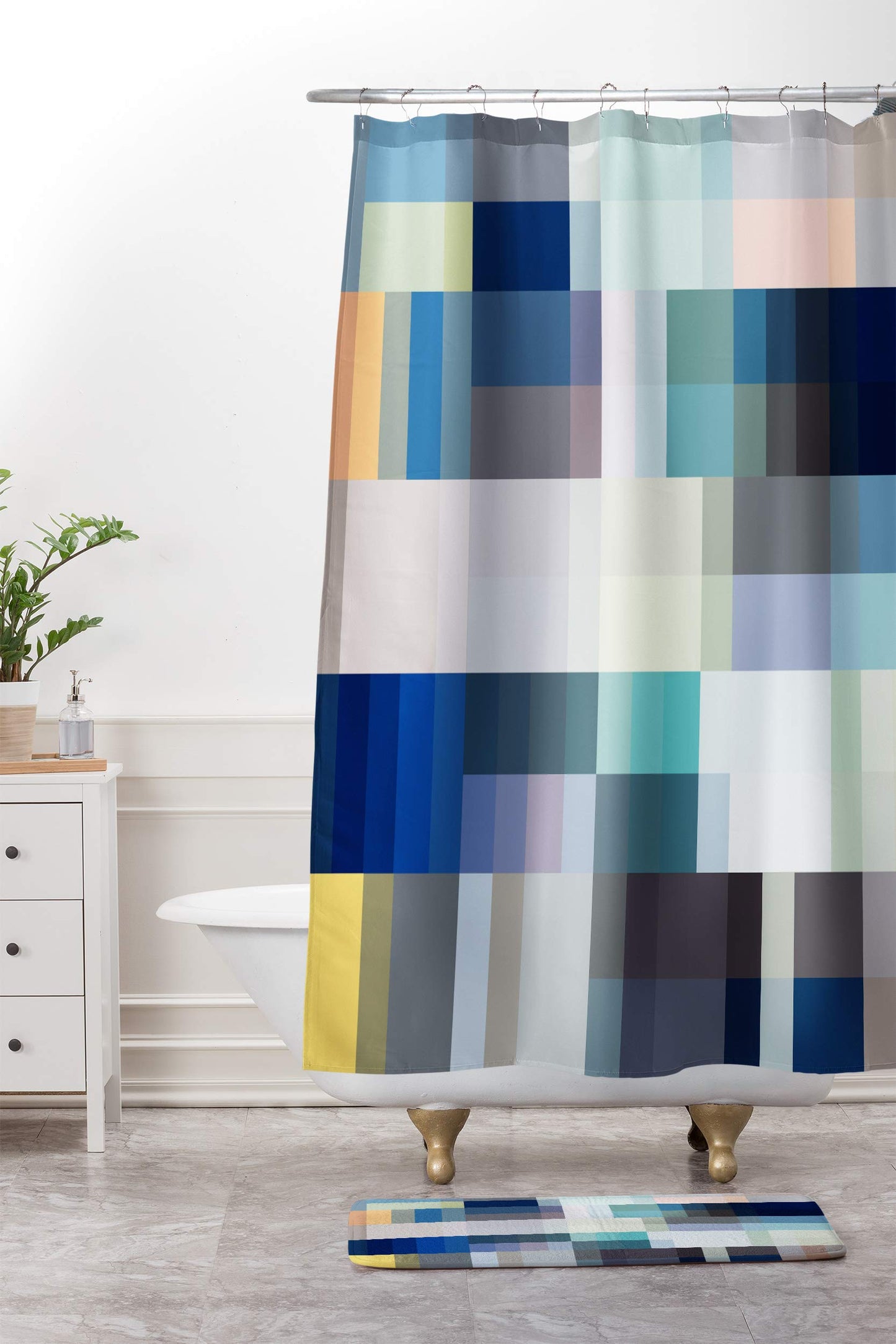 Mareike Boehmer Bath Mat, 21" x 34", Nordic Combination 30