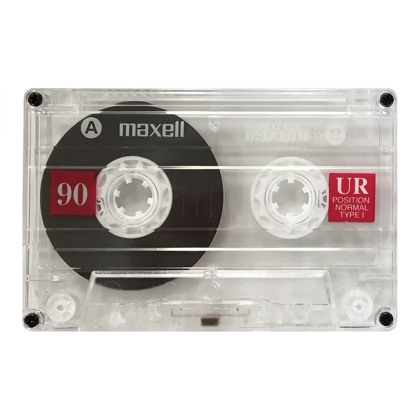UR 90 Normal Bias Blank Audio Recording Cassette Tape, Low Noise, 90 Minute Recording Time, 5 Pack