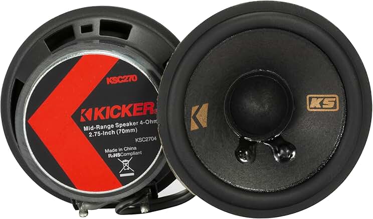 Pair of 2.75-inch 4-ohm midrange speakers